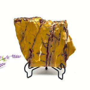 <strong>Wholesale</strong> New Arrivals Natural Yellow Mookite Slab Rough <strong>Raw</strong> <strong>Crystals</strong> Slice Mookaite Stone Slices for Sale - Product Image 5