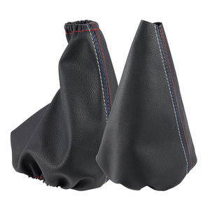 Bmw Gear <b>Shift</b> Lever Cover And Handbrake Cover Leather For E36 E34 E46 Z3 E30 1982-2005 - Product Image 4