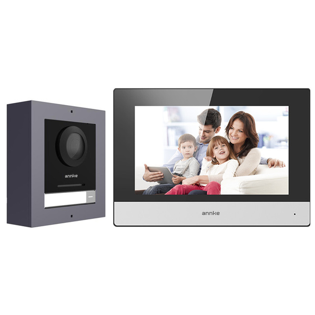 2MP HD Camera IP Video Door Intercom System Video Intercom Kit Indoor Monitor Screen Access Control System for Home Security