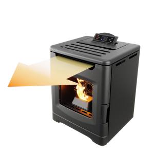 Poêle <span class=keywords><strong>à</strong></span> granulés de <span class=keywords><strong>bois</strong></span> miniature moderne, confortable et <span class=keywords><strong>à</strong></span> haute efficacité, avec télécommande Wifi, en fonte, modèle KM0605A - Product Image 3