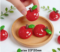 Accessoires décoratifs en résine en forme de fruits pour bricolage, embellissements pour réfrigérateur et tasses à la crème glacée sur le thème alimentaire