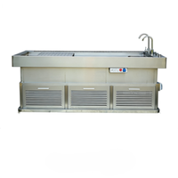 Table d'Autopsie en Acier Inoxydable pour Morgue, Banc de Dissection pour Laboratoire d'Anatomie, Excellent Rapport Qualité-Prix