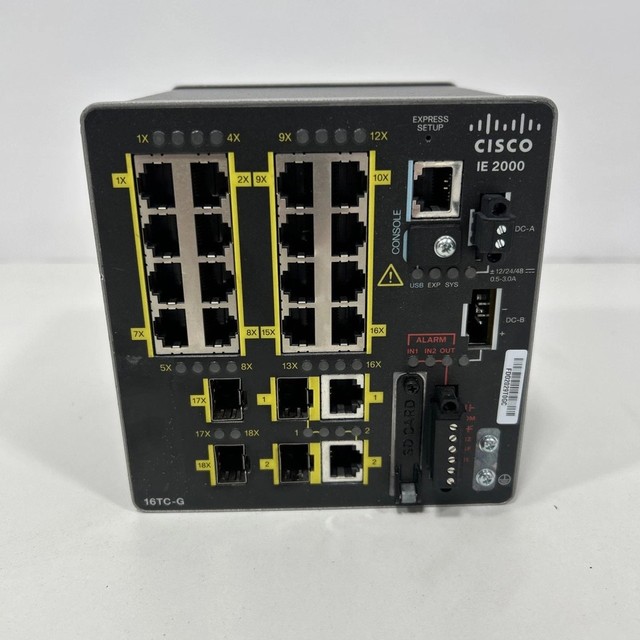 IE-2000-16TC-G-X Industrial Network Switch Managed Fast Ethernet