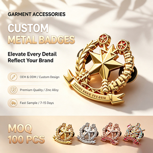 OEM Zinc Alloy Cambodia Buddhism Lapel <b>Pin</b> Custom 3D Star Laurel Religious Badge For Souvenir Collectible Gifts - Product Image 1