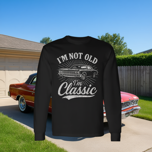 T-shirt à manches longues « I'm Not Old I'm Classic » pour papa, cadeau pour la fête des pères - Product Image 3
