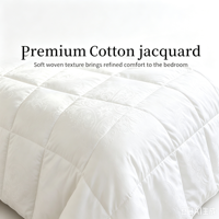 Couette légère d'été RDS, taille Queen, blanche, insert de couette doux et respirant en coton, écoresponsable, 50% duvet de canard blanc
