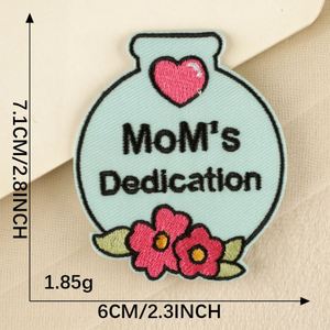 Patch brodé thermocollant en sergé pour la Fête des Mères, pour vêtements et chapeaux - Product Image 6