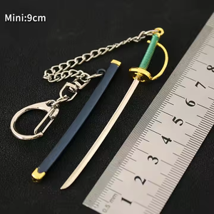 Roronoa Zoro 9cm Metalls chwert Schlüssel bund Mini Kitetsu <span class=keywords><strong>Shisui</strong></span> Wado Ichimonji Yama Todes chirurg Trafalgar Law Katana Schwert für - Product Image 6