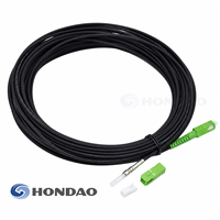 Câble pré-câblé SC/APC de longueur personnalisée, 3,0 mm, cordon de brassage fibre optique FTTH monomode simplex