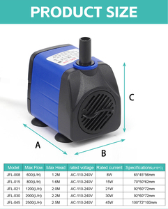 <span class=keywords><strong>Pompe</strong></span> à <span class=keywords><strong>eau</strong></span> refroidissante à filtre bleu réglable - Débit élevé pour aquarium, fontaine, accessoires d'aquariums ODM 8W15W21W30W45W - Product Image 2