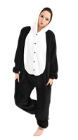 Vente en gros de pyjamas Onesie de dessin animé Pikachu Costume d'animal de dessin animé Kigurumi femmes hommes Panda chat flanelle polaire Pijamas