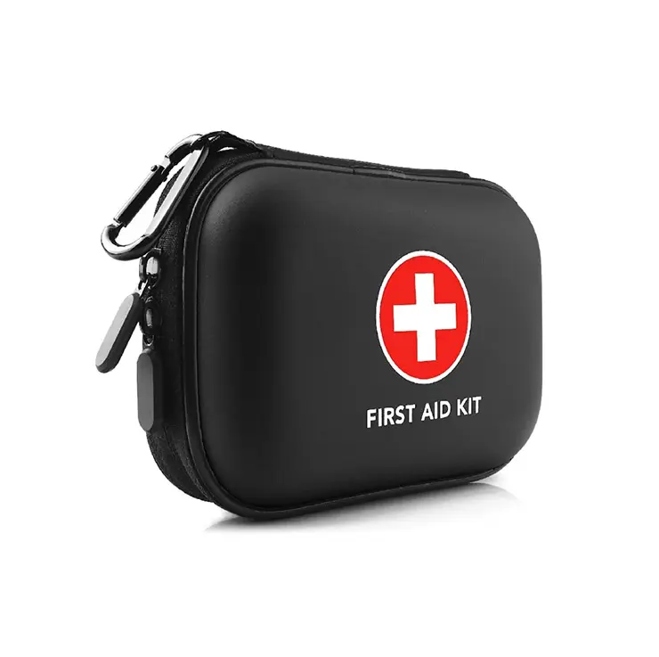 Bolsas y cajas de primeros auxilios de plástico Eva para el hogar, kit de primeros auxilios portátil, con herramientas médicas completas para la oficina, color negro
