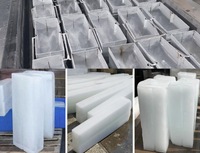 Machine à fabriquer des blocs de glace industriels de 2 tonnes par jour pour les supermarchés et les cuisines, en acier inoxydable, machine à fabriquer des blocs de glace de 2000 kg