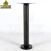 Pied de table en métal, pieds de fixation en fer noir pour table en verre, pied de table simple, base de table