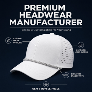 Cappellino da Golf Personalizzato con Ventilazione Tagliata al Laser, Impermeabile, Soluzione Aziendale con Ordine Minimo Ridotto - Product Image 4