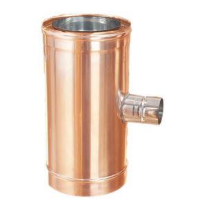 Conexión de 90 Grados Reducida de Acero Inoxidable 316/Cobre, Fabricada en Italia, para Conductos Colectivos Ramificados - Product Image 1