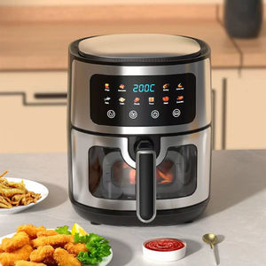 Friteuse à air intelligente grande capacité avec fenêtre de visualisation et écran tactile, 4L, 7L, 8L, 10L, 12L, 15L, Appareil de cuisine domestique, Vente en gros - Product Image 3