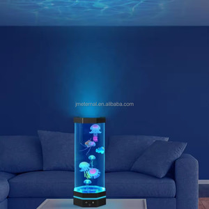 Elektrische Fantasy Kwallen Lavalamp Kleurveranderende Effecten Nachtlampje Bubbel Kwallen <span class=keywords><strong>Aquarium</strong></span> Lamp - Product Image 2