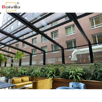 Nouveau design système de toit en verre rétractable Pergola en aluminium automatique électrique rétractable coulissante isolée toit en verre lucarne
