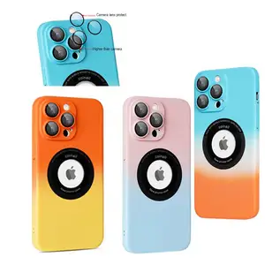 Self-contained lens film magnetic suction mobile phone shell series are most fashionable and fall resistant options