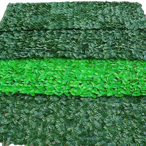 S-08 paesaggio pianta artificiale parete plastica foglie verdi recinzione foglia di edera recinzione di edera artificiale per giardino decorativo