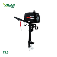 Moteur hors-bord AIQIDI OEM à arbre court 2,5 CV 3,5 CV pour bateau de pêche, directement de l'usine