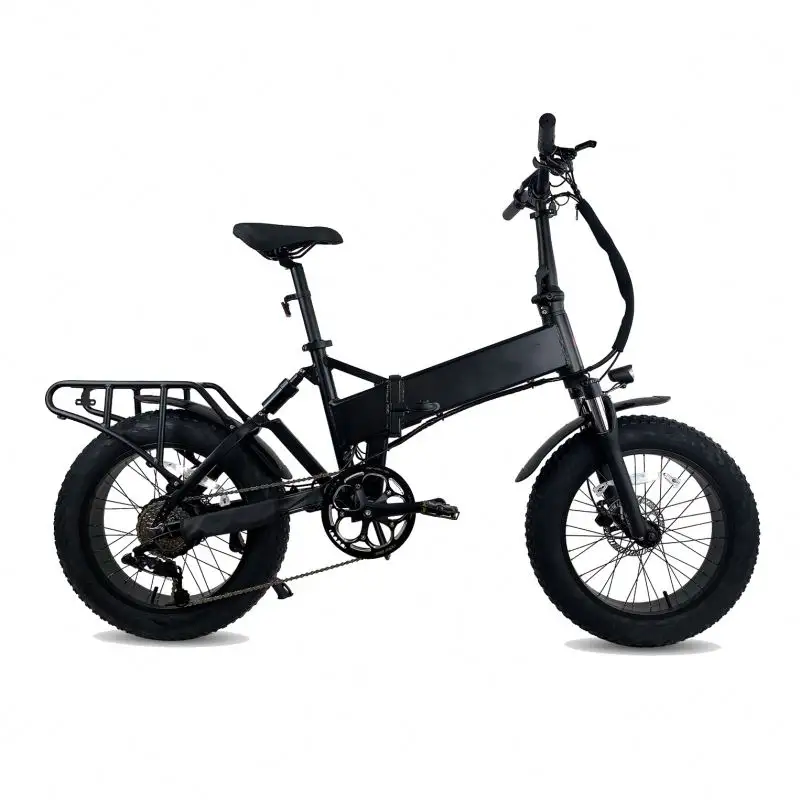 Wholesale fashion 500w can folding fat tire foldable electric bicycle ebike bicicleta electrica plegable sepeda lipat listrik