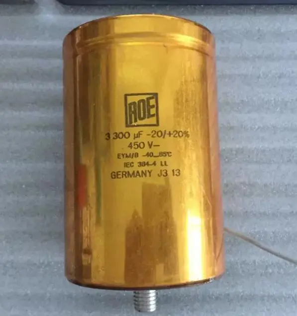 Alüminyum elektrolitik kondansatör s ROE IEC384-4 serisi 3300UF 450V DC mesane makinesi yüksek gerilim filtresi elektrolitik kondansatör