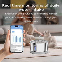 Fontaine à eau sans fil anti-séchage 4L avec contrôle via l'application Tuya, autonomie de 45 jours, pour chats, vente en gros OEM