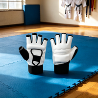 Gants d'entraînement de Taekwondo sur mesure en gros, haute qualité, avec fermeture auto-agrippante, respirants, antidérapants, support de poignet, pour le sport