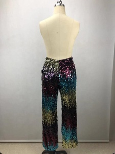 Haut à la mode prêt à l'expédition femmes fête porter des pantalons à paillettes pantalons - Product Image 2