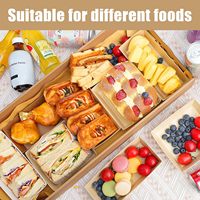 Boîtes de présentation en carton ondulé pour traiteur, boîte marron à ondulation E/F avec fenêtre pour cupcakes à emporter