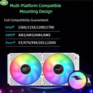 Enfriador Líquido para CPU AIO de 360 mm y 240 mm de la Serie Ice Gale de Cooling <span class=keywords><strong>Master</strong></span>, Sistema de Refrigeración por Agua con Sincronización RGB Multiplataforma - Product Image 2