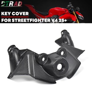 Accessoires pour DUCATI Streetfighter V4 V4S 2025+ : Cache-clé et capuchons d'allumage <span class=keywords><strong>100</strong></span> % fibre de carbone, pièce modifiée pour moto <span class=keywords><strong>STF</strong></span> V4 MY25 - Product Image 1