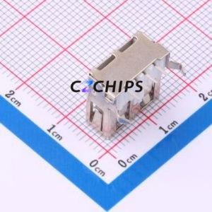 AF 90 WJDG ZB <b>USB</b> Connector Bent Lead Through Hole Connector Type-<b>A</b> <b>USB</b> <b>2.0</b> Female Right Angle Insert - Product Image 2