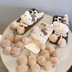 غطاء واقي مقاوم للسقوط بقشرة ناعمة لهاتف آيفون من نوع Kt جراب بنمط جلد من البولي يثين الحراري بنمط القبعات القطيفة لهاتف أبل - Product Image 2