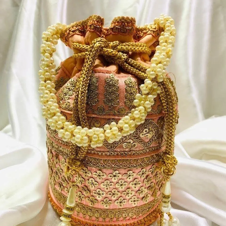Handgemachte Stickerei Ethnische Indische Bestickte Neueste Design Frauen Hochzeit Geschenk Handtasche Münze Potli Taschen