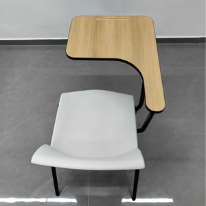 Student Desk And Chair With <b>Net</b> Basket Wood Top Metal Frame School Furniture Minimalist Design Durable For Classroom Use - Product Image 4