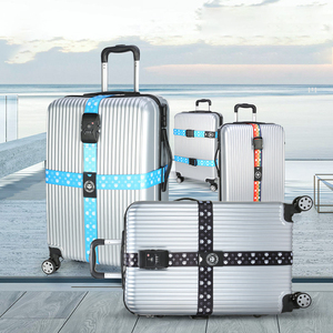 Correas DE EQUIPAJE DE VIAJE ajustables multicolores, cinturón de seguridad para maleta con hebilla de plástico o bloqueo de código, accesorios de embalaje de equipaje - Product Image 2