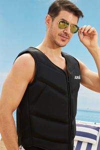 سترة بطفو للكبار بنمط العضلات السوداء من النيوبرين + EPE Chaleco Salvavidas الأكثر مبيعًا المياه - Product Image 5