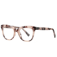 Gafas transparentes para miopía a la moda, gafas correctivas antirayos azules con montura brillante de lujo para mujer, gafas para reducir el reflejo