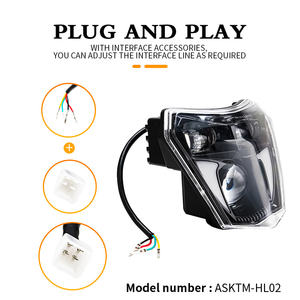 Emark Dirt Bike moto led phare avec DRL pour <span class=keywords><strong>KTM</strong></span> EXC EXCF SX SXF XC XCF XCW XCFW 125 150 250 300 350 450 530 <span class=keywords><strong>690</strong></span> - Product Image 3