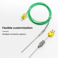 Thermocouple de type K WRNK-191, sonde Inconel 600 avec câble PTFE vert, capteur haute température OEM IP65