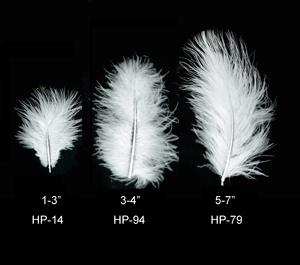 Pluma de Marabú Blanca Teñida Naturalmente, Pluma de Pavo de 3 Pulgadas para Manualidades, Decoración, Adorno para Pesca con Mosca, Accesorio para Manualidades - Product Image 1