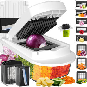 Hot Sale 15 in 1 Manual Multifunctional Vegetable Cutter Food Dicer Onion Veggie Chopper <b>Mandoline</b> <b>Kitchen</b> Fruits Slicer Grater - Product Image 1