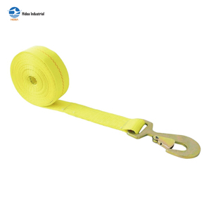 Sangle de fixation HIDEA de 2 pouces avec mousqueton plat ou mousqueton plat torsadé en polyester pour camion à plateau - Product Image 5