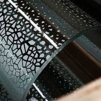 Feuille de verre flexible nano double trempé de haute qualité, design moderne, fenêtre en verre laminé incurvé