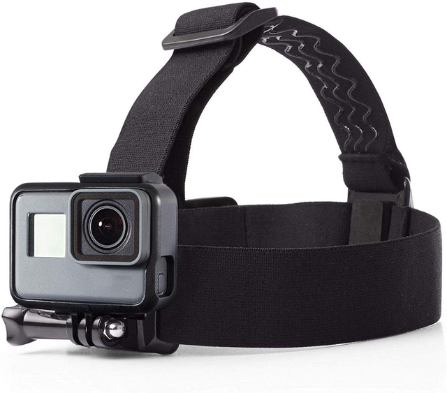 Head Brand Elastic Adjustable GO PRO Head Strap Mount for Go Pro Hero 10 9 8 7 6 5 4 3 2 DJI Osmo Action 2 Cameras Accessories