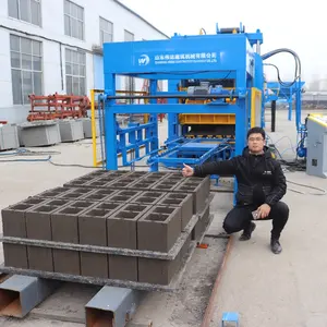 Standard Full Automatic Concrete Cement Paving Stock Block Brick Making Machine Hollow Concrete Cement Brick Make Machine