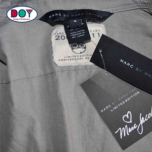 Quần Áo Phụ Kiện Thẻ Nhà Sản Xuất Thiết Kế Tùy Chỉnh Tên Thương Hiệu Logo Áo Khoác <span class=keywords><strong>Mitre</strong></span> Gấp Dệt Cổ Nhãn Với Kích Thước - Product Image 2